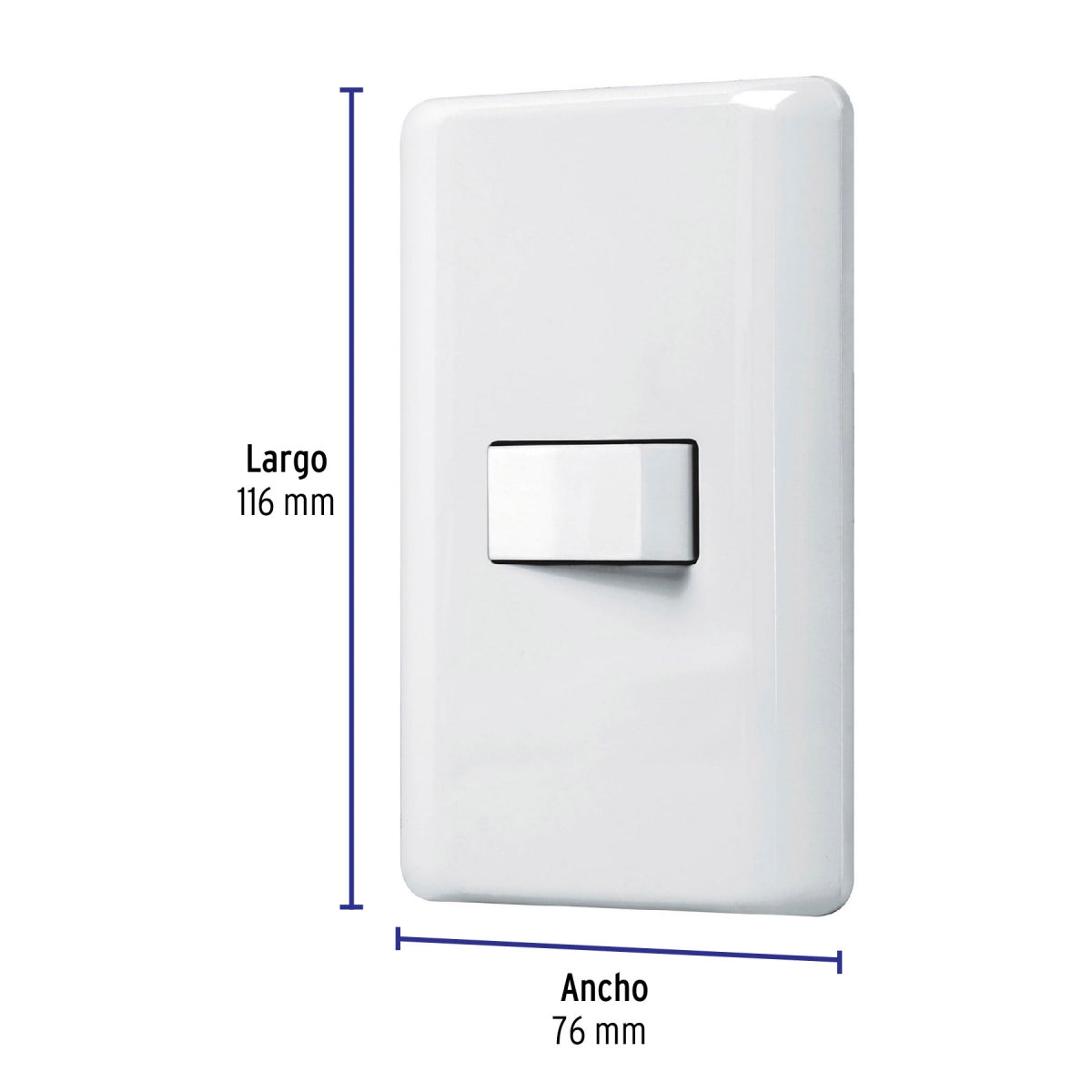 Placa armada 1 interruptor escalera (Basic) SKU:'25084