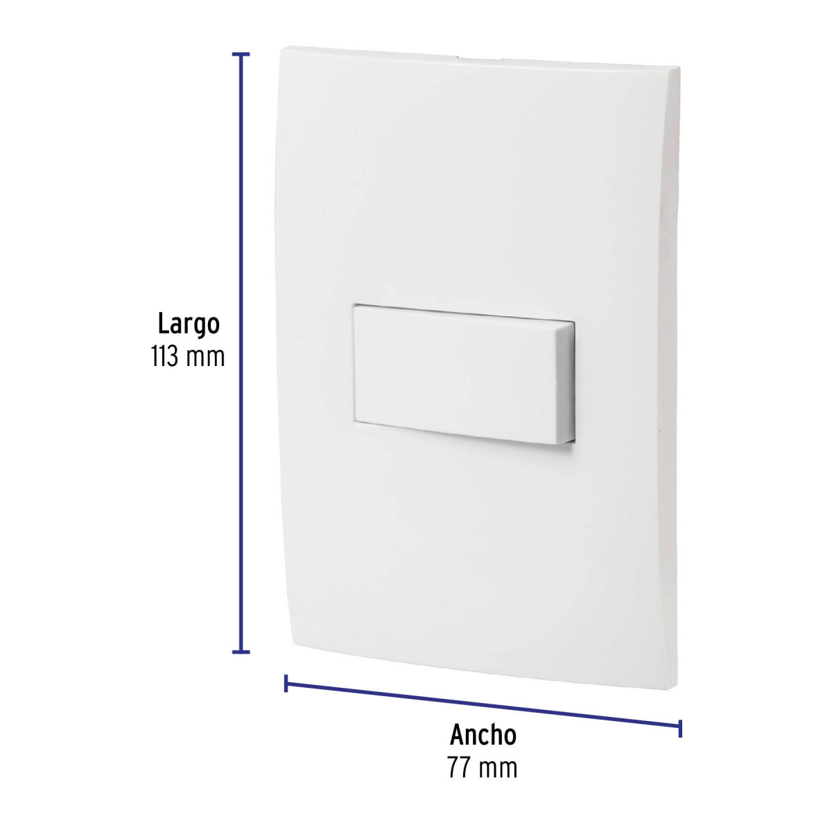 Placa armada 1 interruptor sencillo (Oslo) SKU:'46492