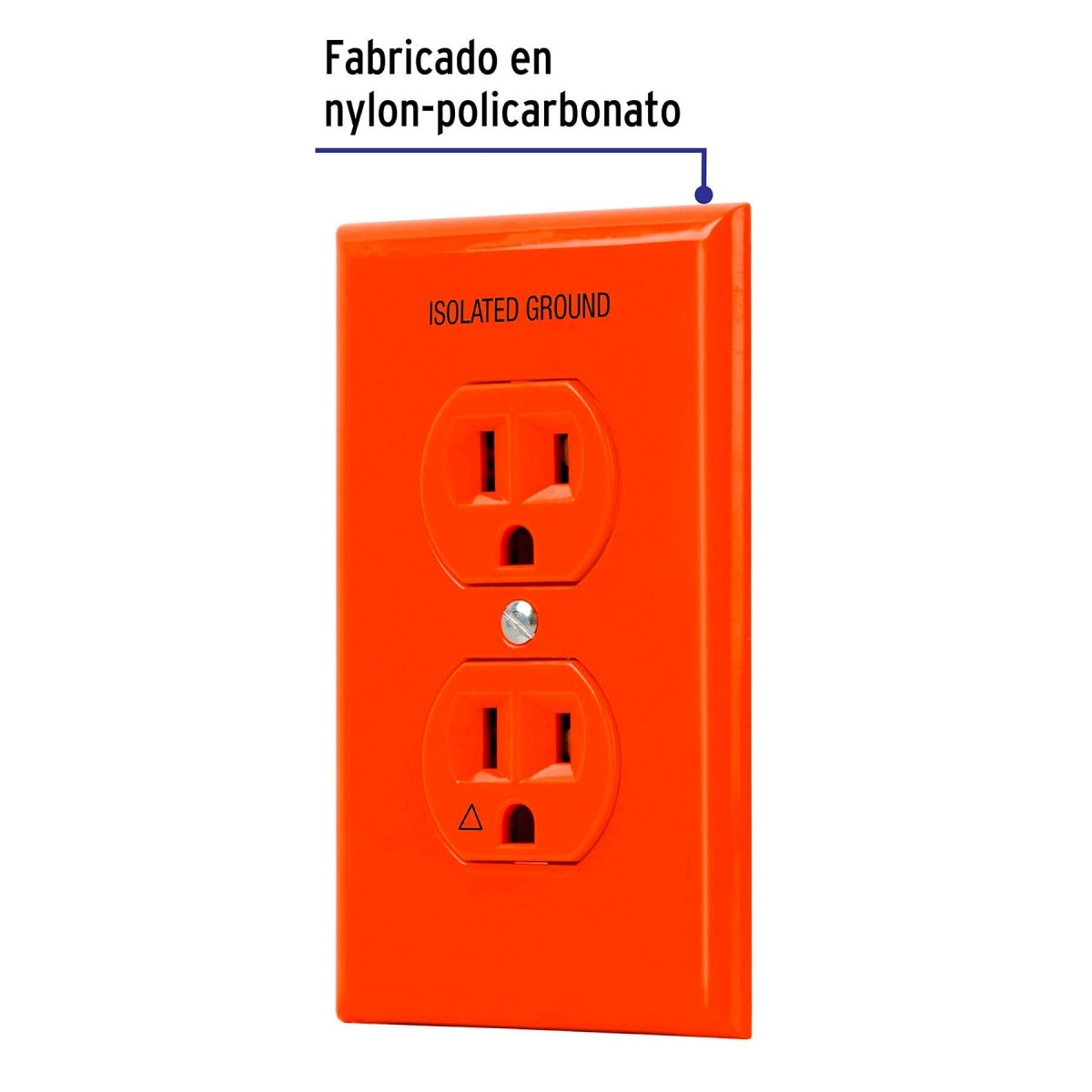 Placa armada doble 2 contactos tierra aislada (Standard) SKU:'48493