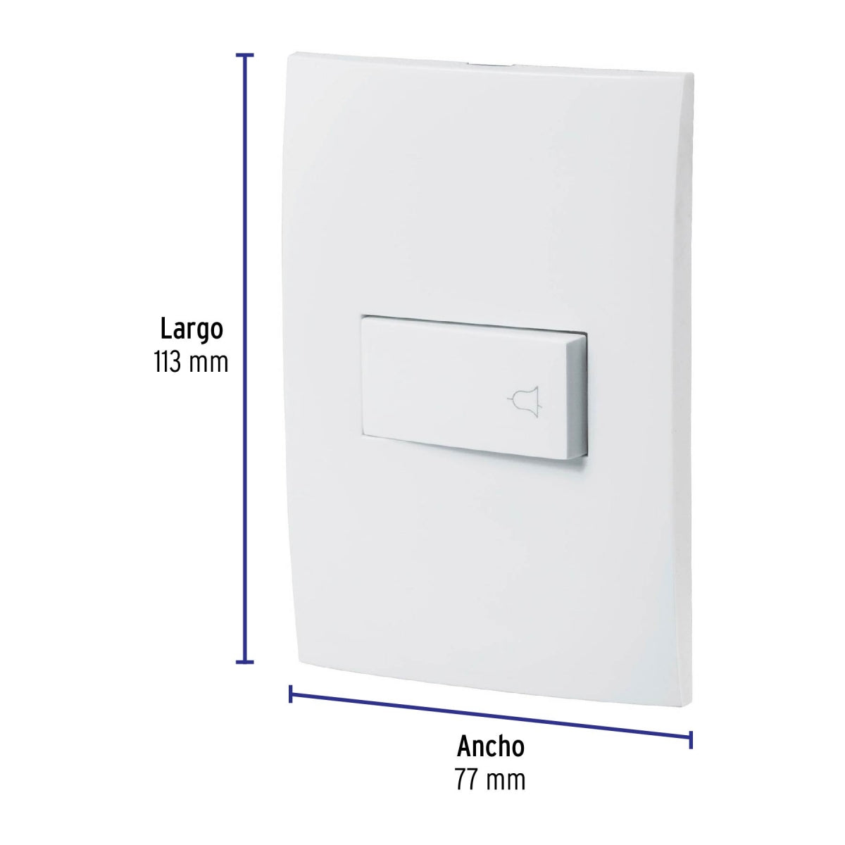 Placa armada botón timbre (Oslo) SKU:'46498