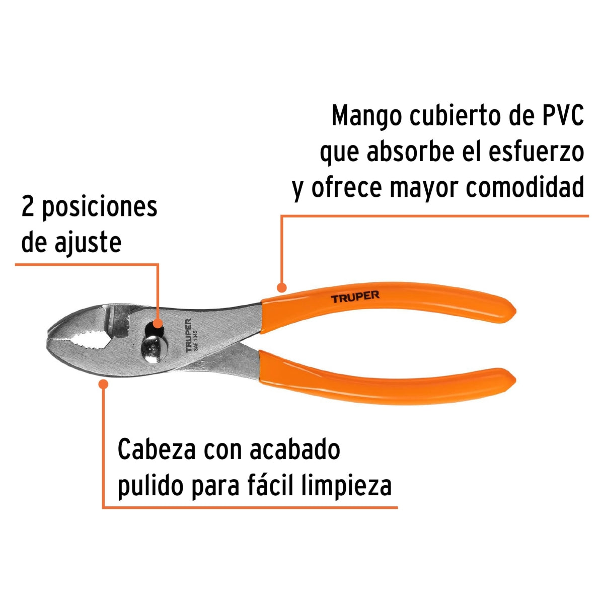 Pinza chofer 8" SKU:'17301
