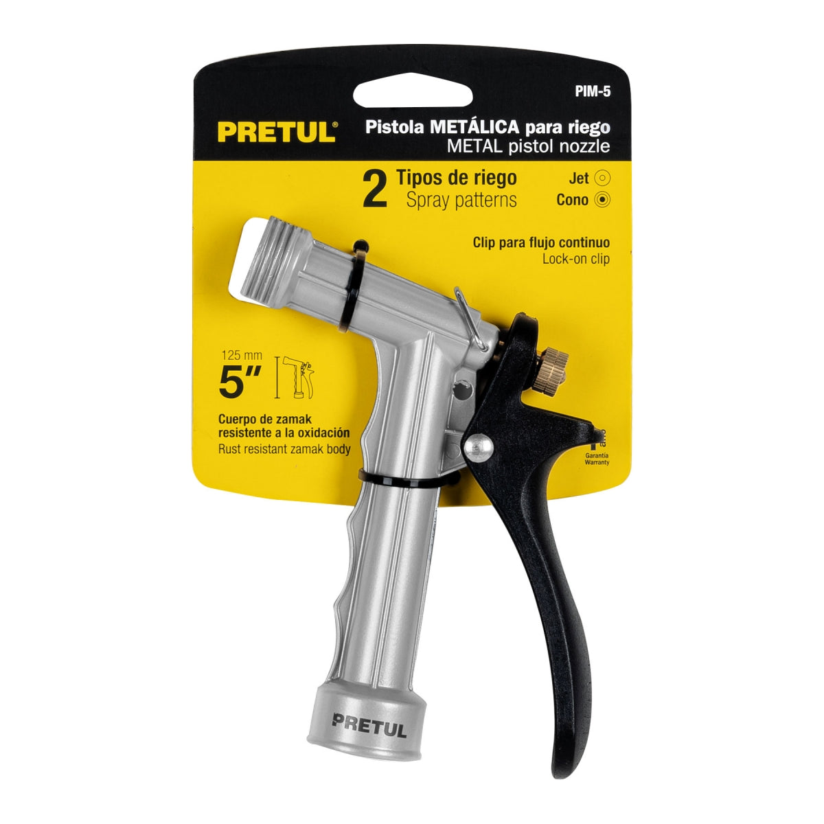 Pistola 5" metálica para jardín 2 funciones SKU:'22756