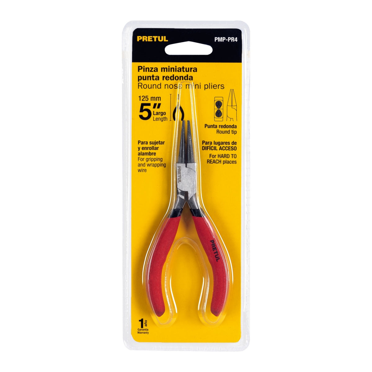 Pinza mini punta redonda 5" SKU:'22666