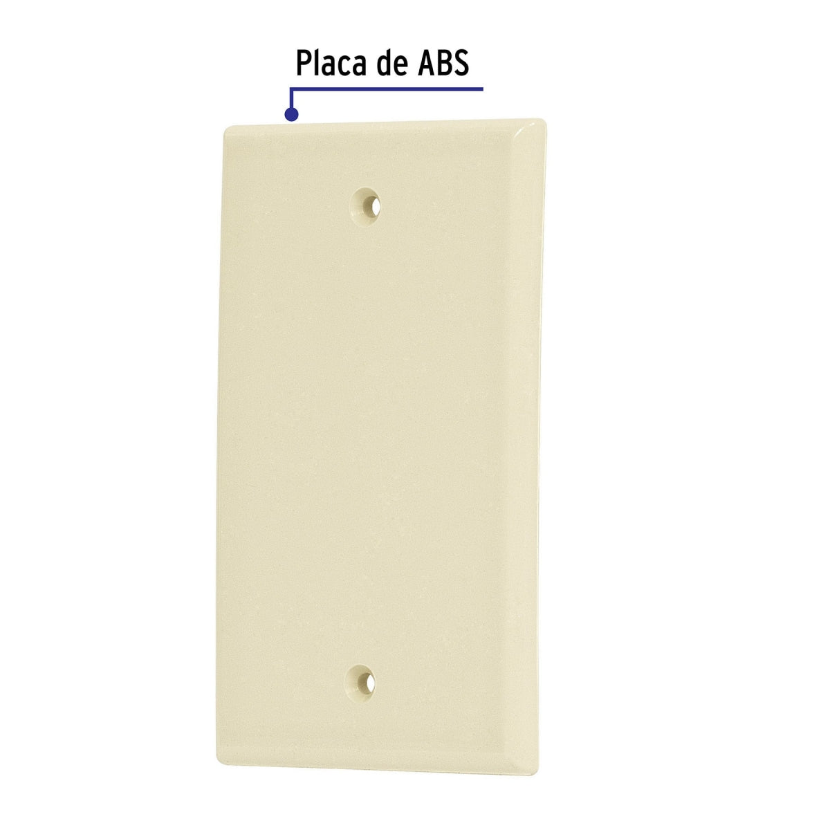 Placa ciega color marfil (Standard) SKU:'46400