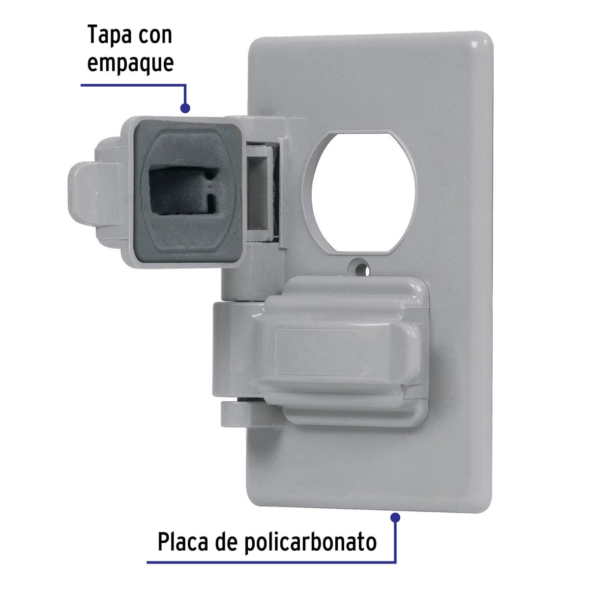 Placa dúplex para intemperie (Standard) SKU:'46410