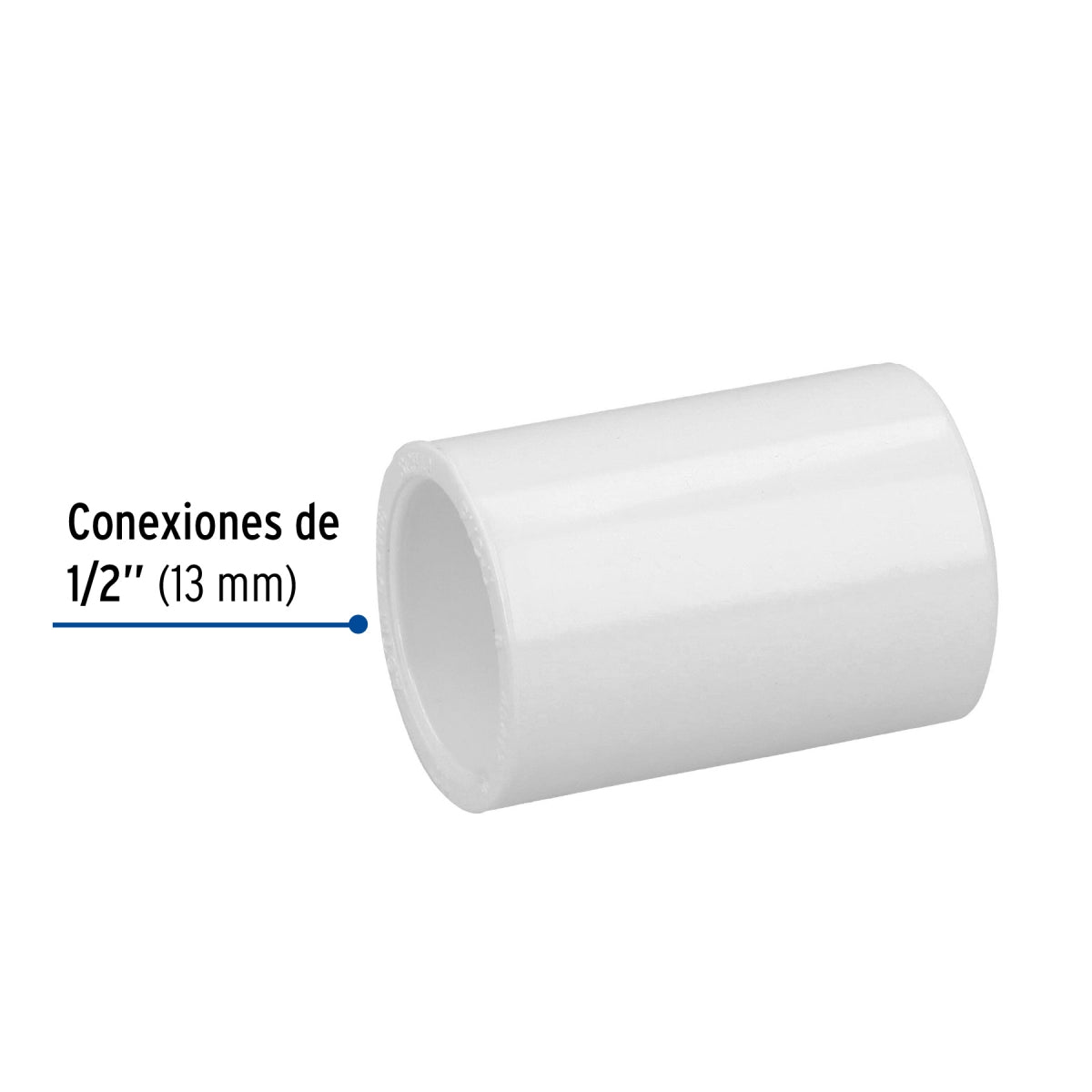Cople 1/2" PVC cédula 40 SKU:'45417