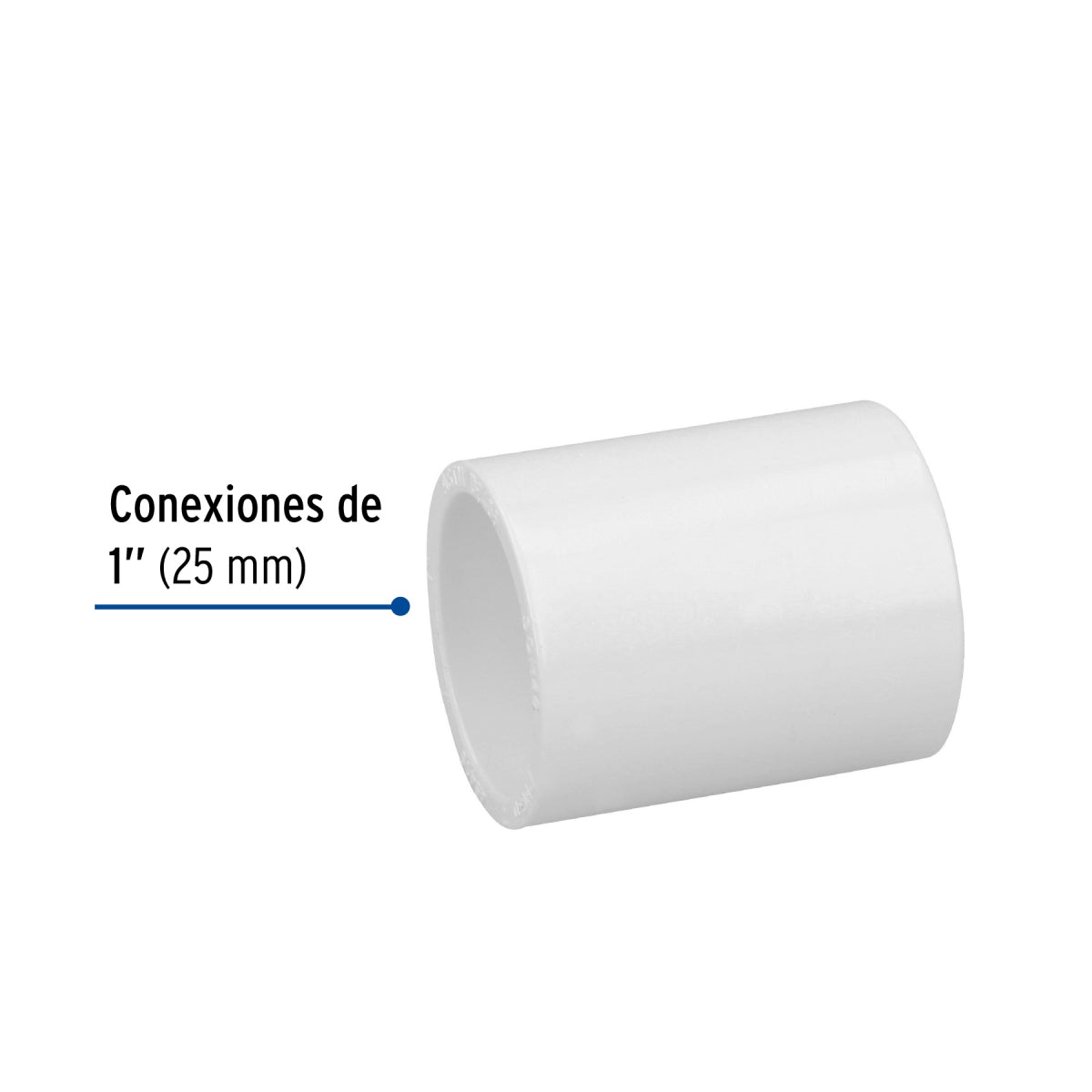 Cople 1" PVC cédula 40 SKU:'45419
