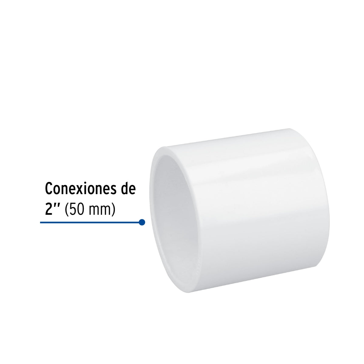 Cople 2" PVC cédula 40 SKU:'45531