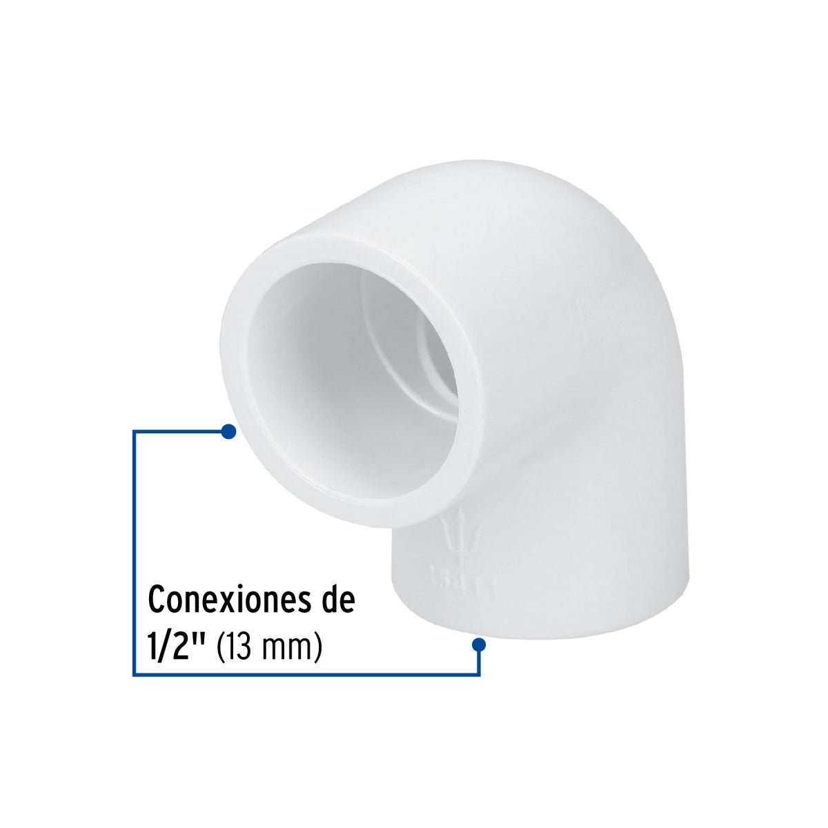 Codo 90° 1/2" PVC cédula 40 SKU:'45411