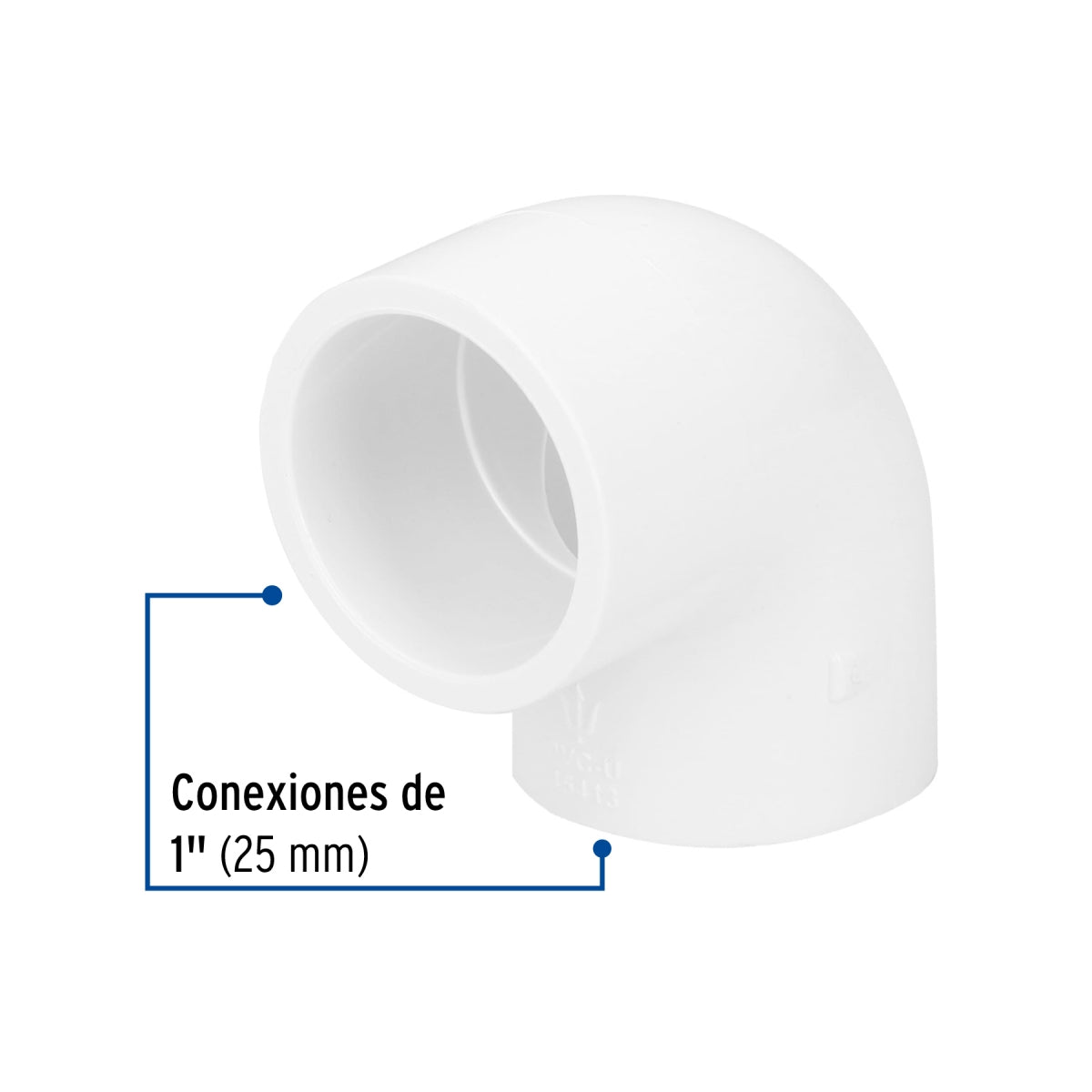 Codo 90° 1" PVC cédula 40 SKU:'45413