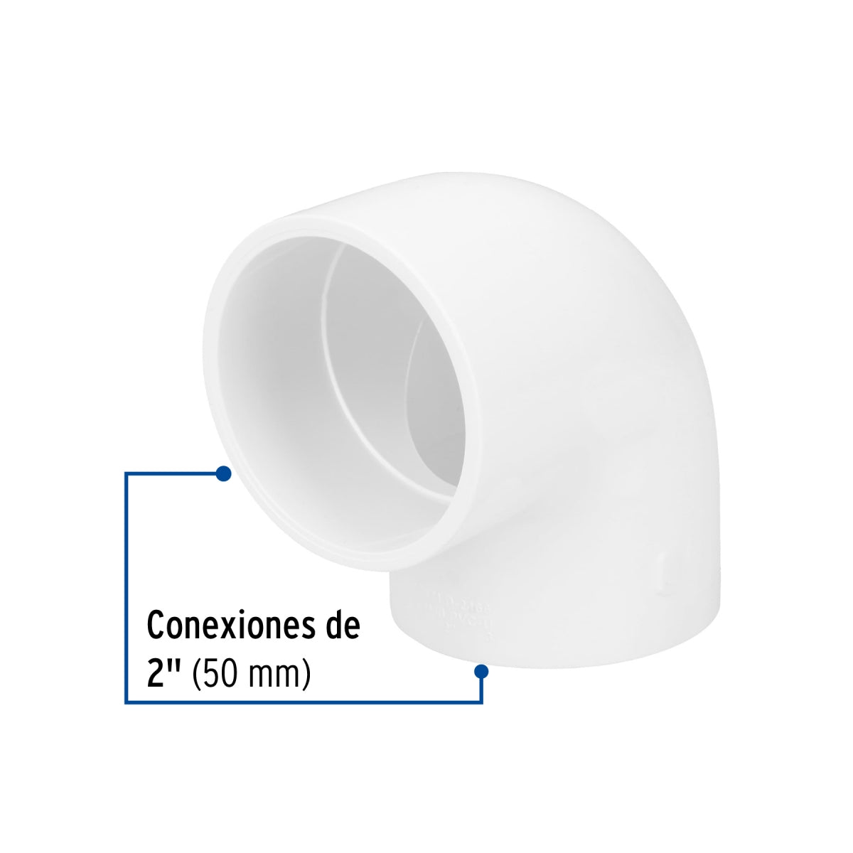 Codo 90° 2" PVC cédula 40 SKU:'45525
