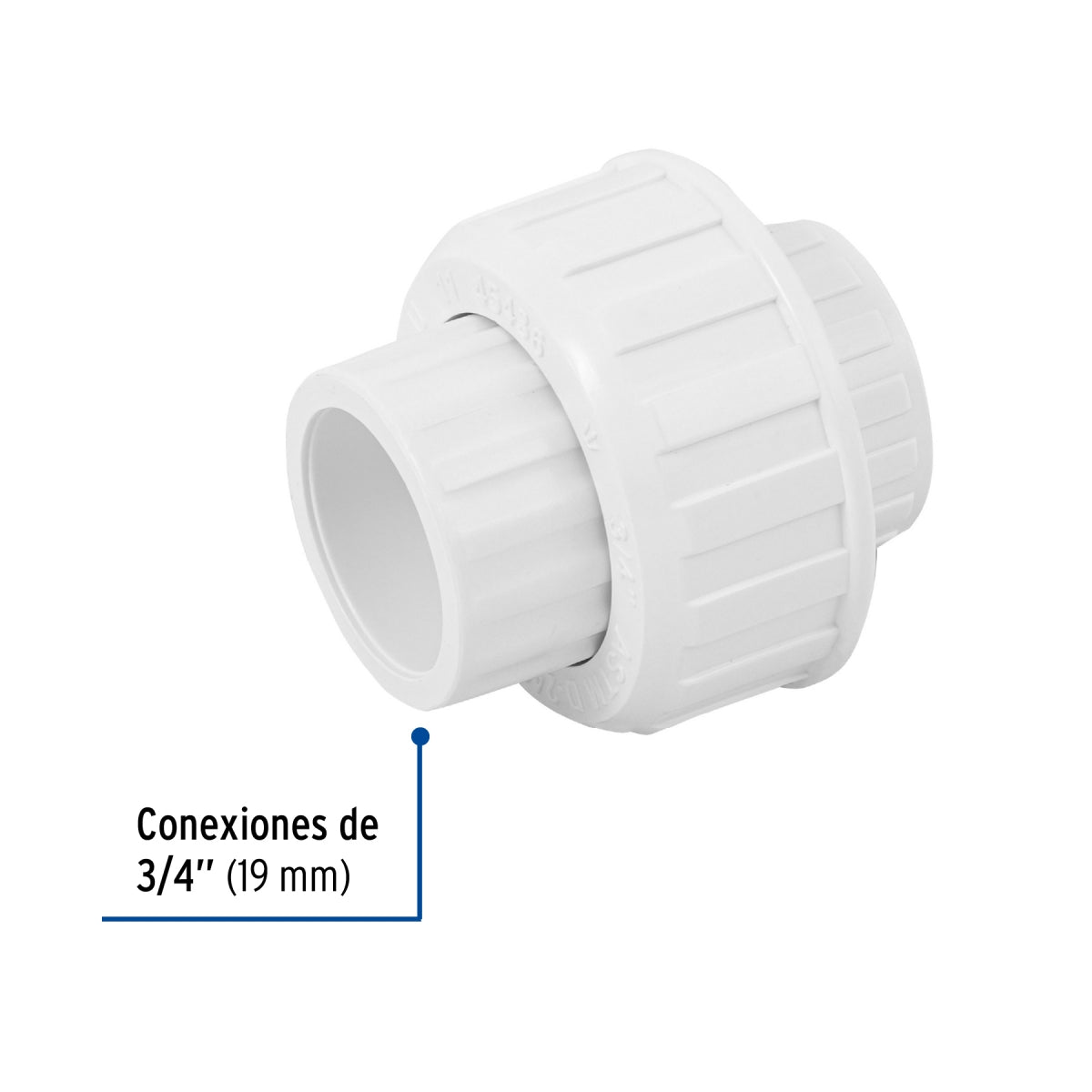 Tuerca unión 3/4" PVC cédula 40 SKU:'45436