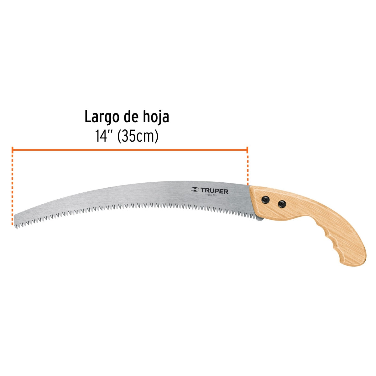 Serrucho de poda 14" hoja curva SKU:'18172