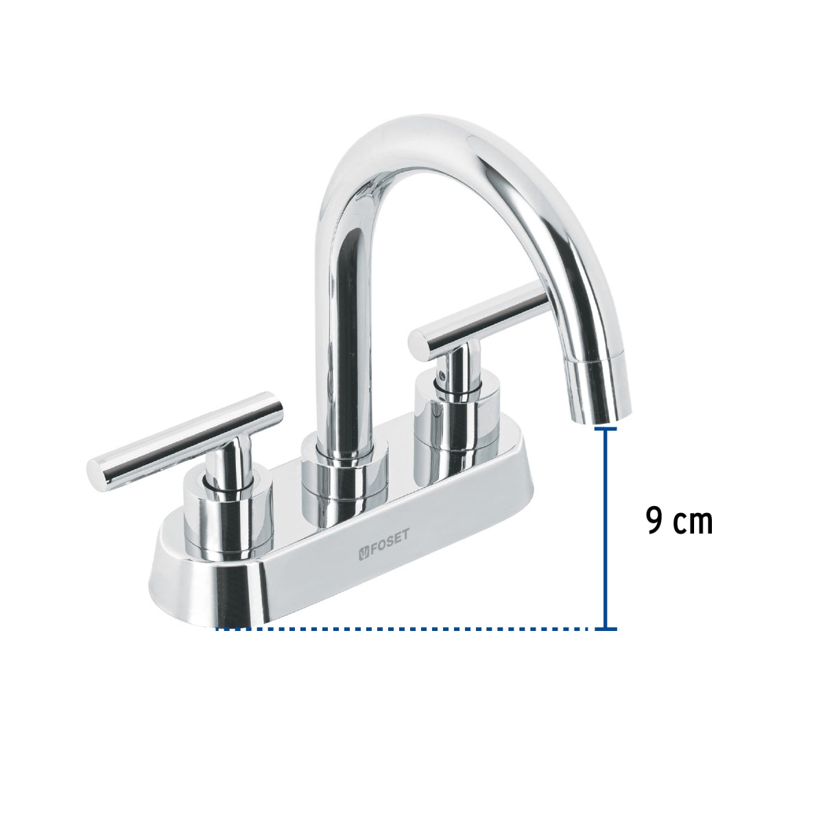 Mezcladora metálica 4" tipo bar p/lavabo manerales tipo palanca (Tubig) SKU:'46750