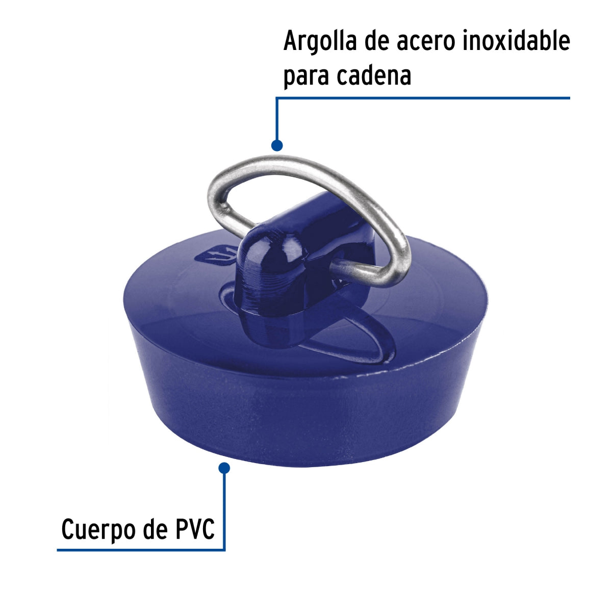Tapón de PVC p/lavabo 1 1/4" SKU:'49815