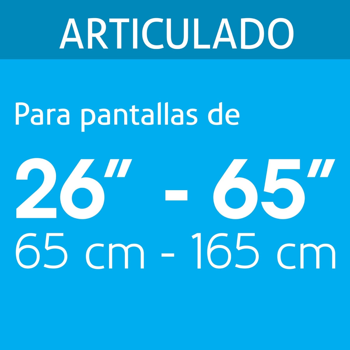 Soporte articulado para TV 26" a 65" SKU:'46096