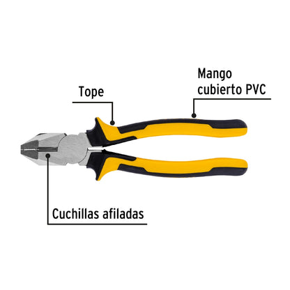 Pinza electricista 8" Comfort Grip SKU:'27154