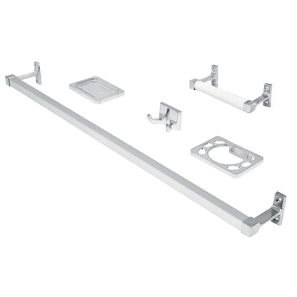 Juego de 5 accesorios metálicos p/baño (Basic) SKU:'49607