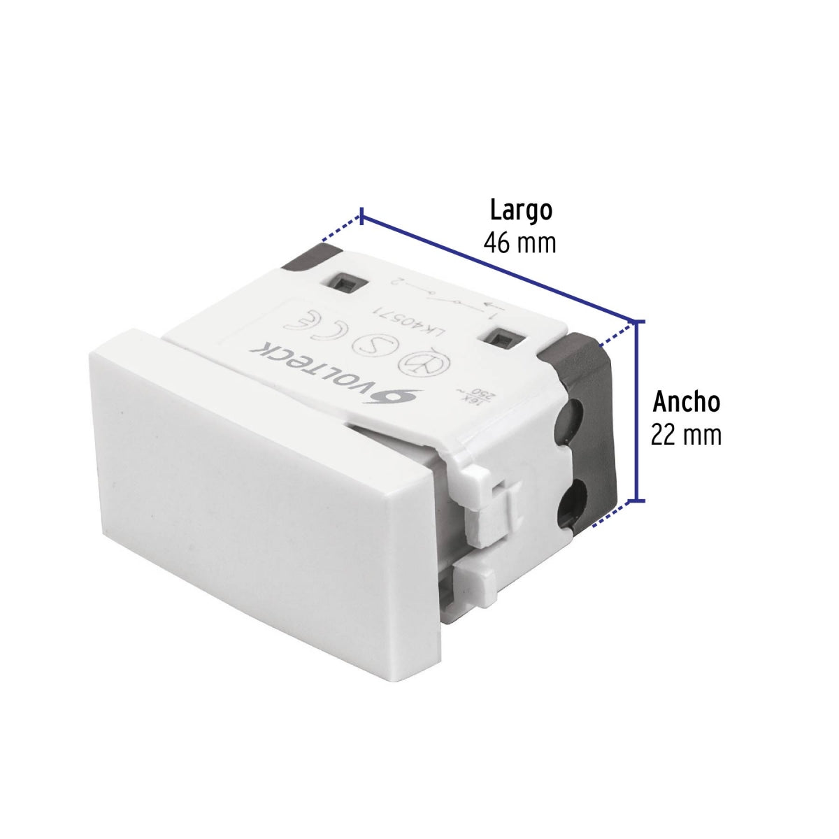 Interruptor sencillo (Oslo) SKU:'48322