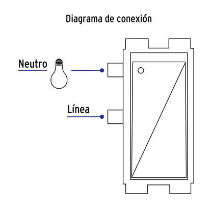 Interruptor sencillo (Oslo) SKU:'48322