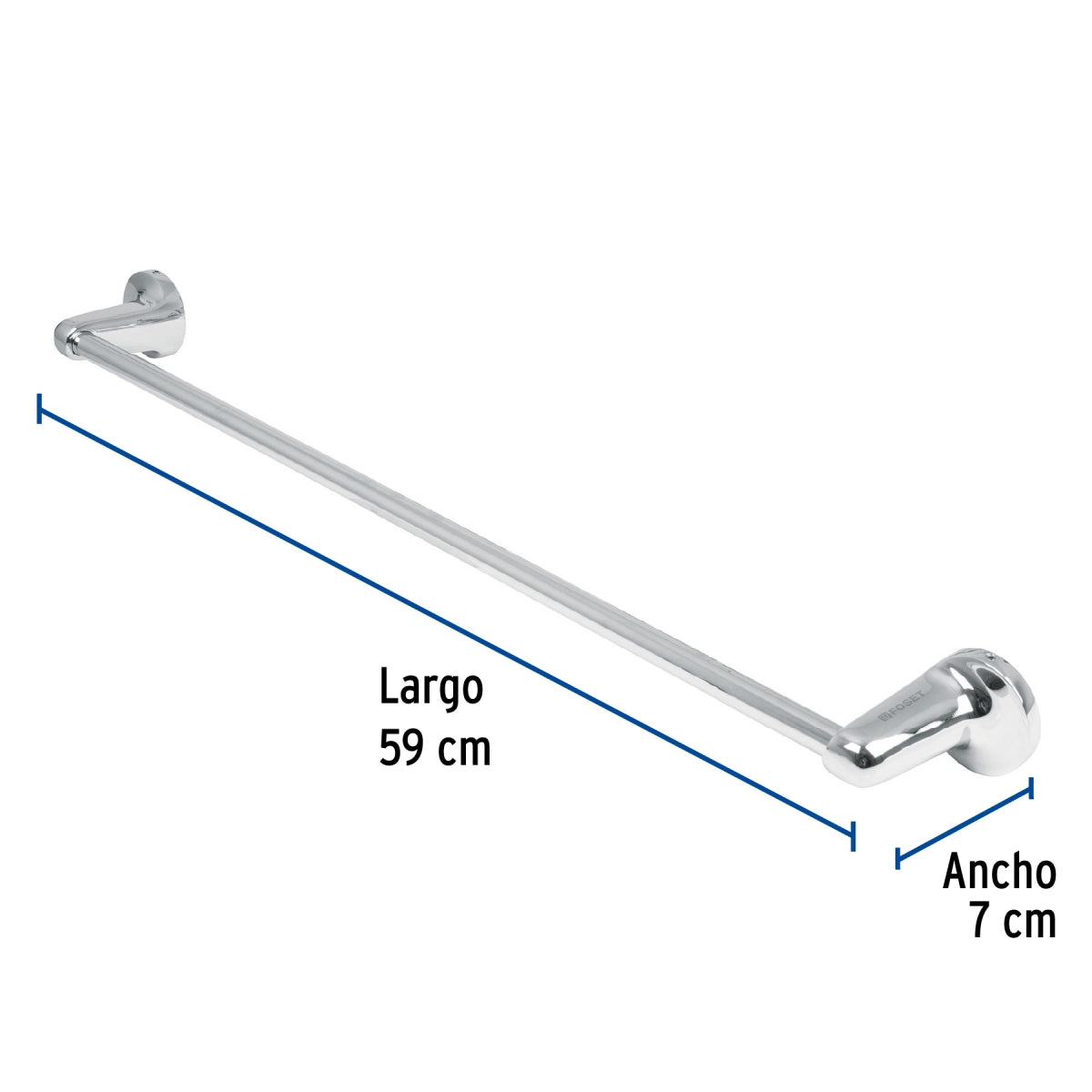 Toallero barra acero inoxidable (Aqua) SKU:'49405