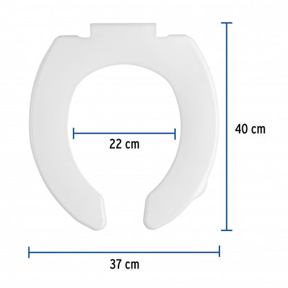 Asiento redondo económico W.C. color blanco (Basic) SKU:'49902