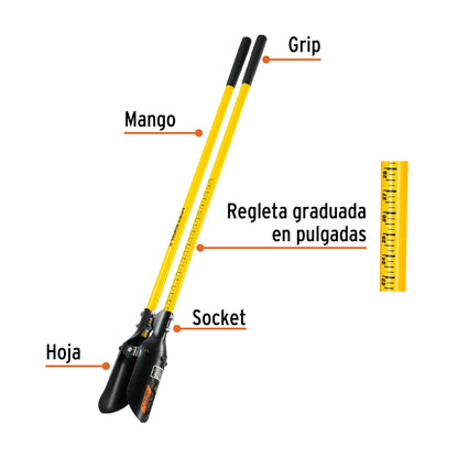 Cavador mangos fibra de vidrio 48" Expert SKU:'11982