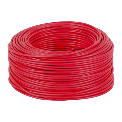 Cable sencillo rojo #10 cobre (rollo 100m) SKU:'46059