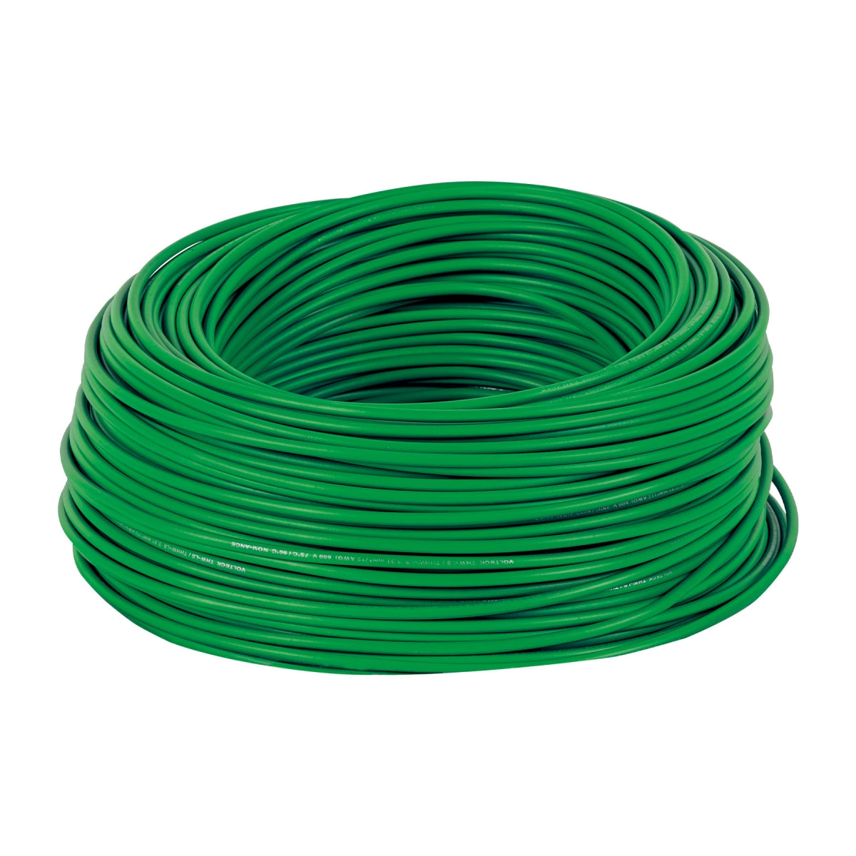 Cable sencillo verde #12 cobre (rollo 100m) SKU:'46064