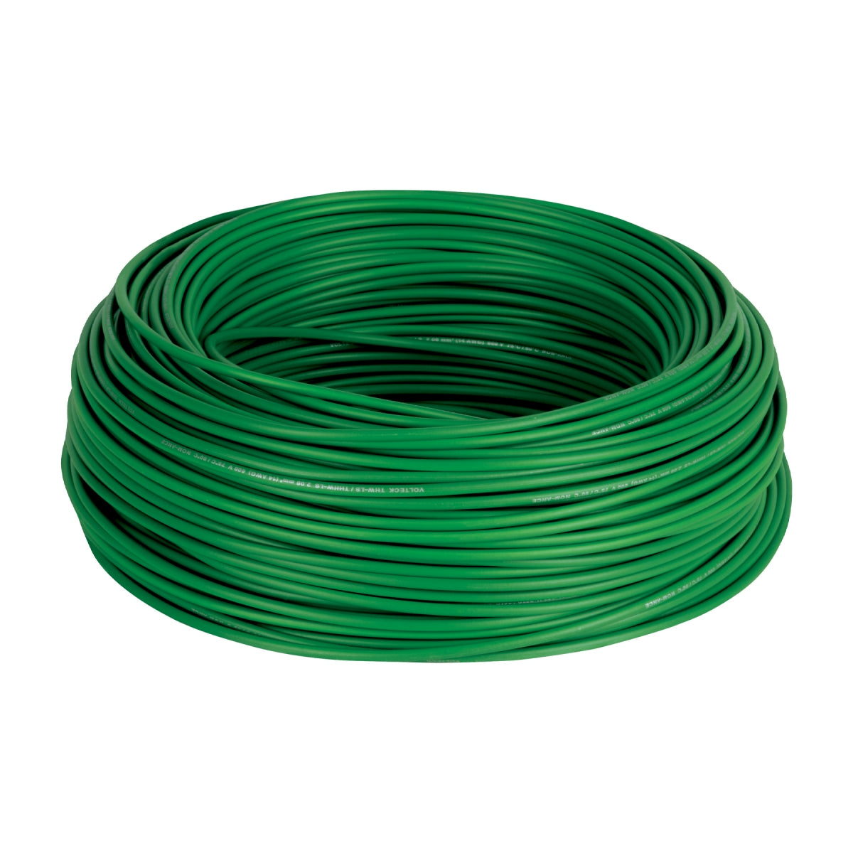 Cable sencillo verde #14 cobre (rollo 100m) SKU:'46065