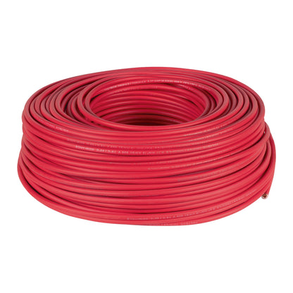 Cable sencillo rojo #8 cobre (rollo 100m) SKU:'46058