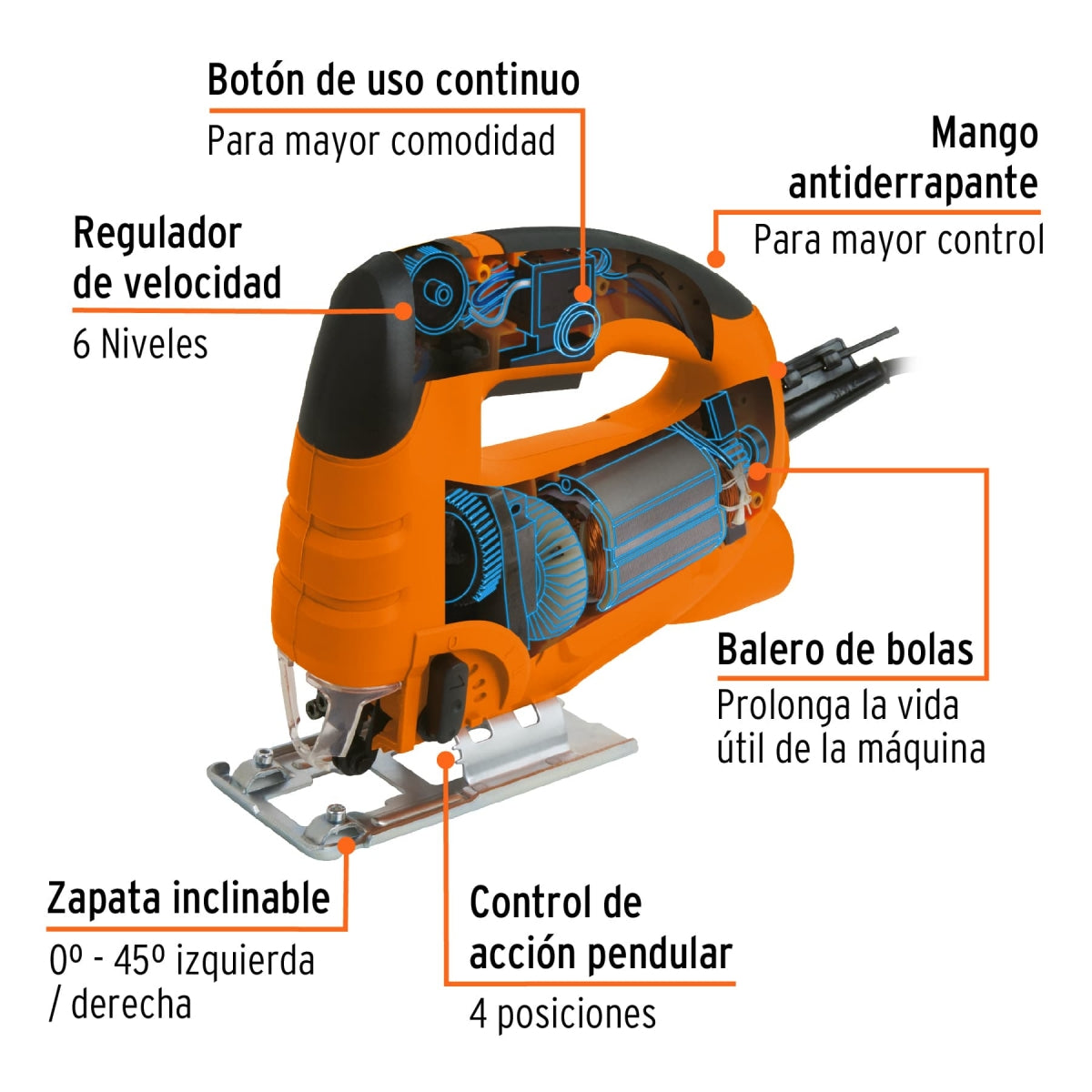 Sierra caladora 550W profesional SKU:'15420