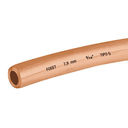 Tubo flexible 5/16" cobre p/gas (1m) SKU:'M48156