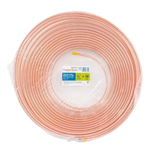 Tubo flexible 5/16" cobre p/gas (rollo 15m) SKU:'48156