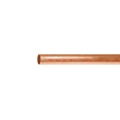 Tubo 3/4" cobre tipo "M" p/agua (3m) SKU:'41275