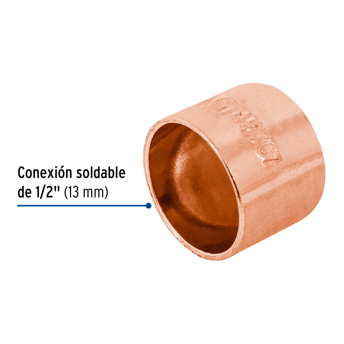 Tapón capa 1/2" cobre SKU:'49707