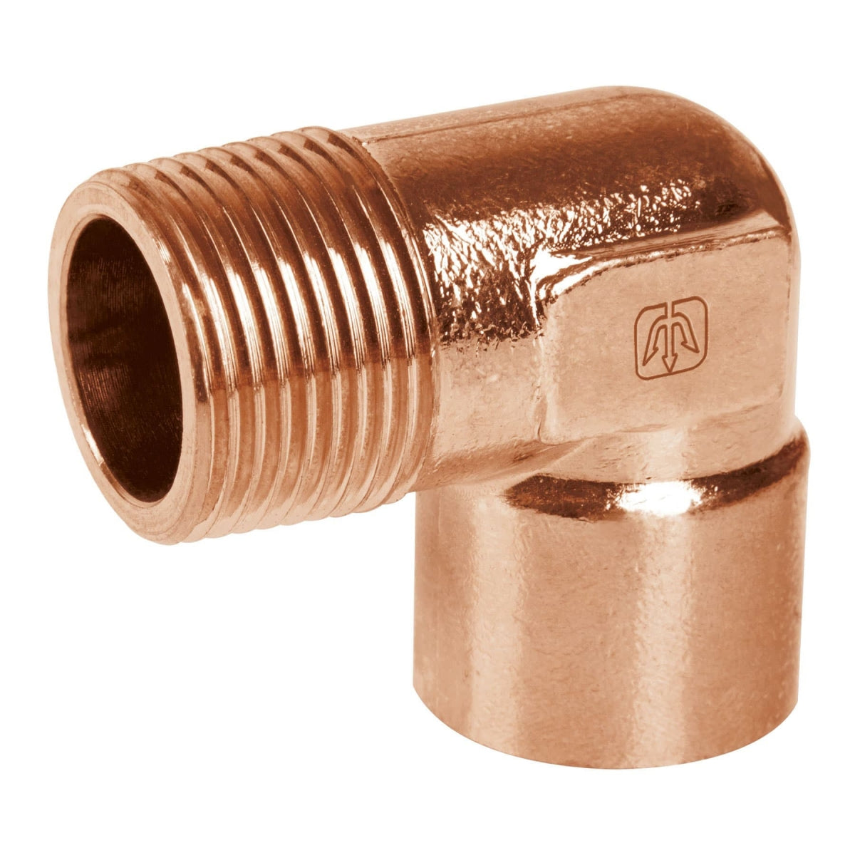 Codo 90° rosca exterior 1/2" cobre SKU:'49647