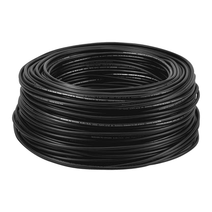 Cable sencillo negro #12 alucobre (rollo 100m) SKU:'40213