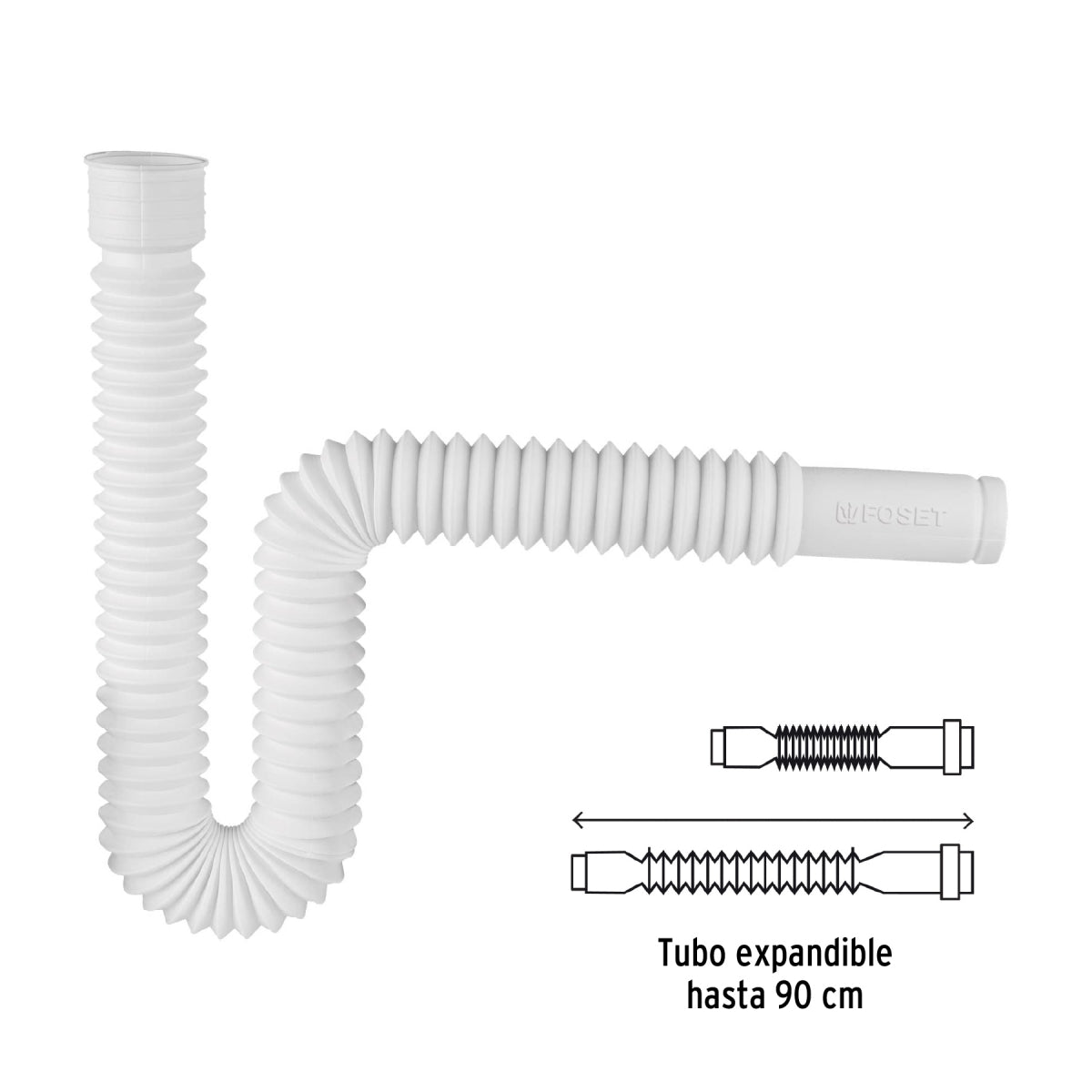 Céspol flexible PVC con adaptadores p/fregadero o lavabo SKU:'49509