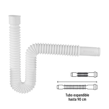 Céspol flexible PVC con adaptadores p/fregadero o lavabo SKU:'49509