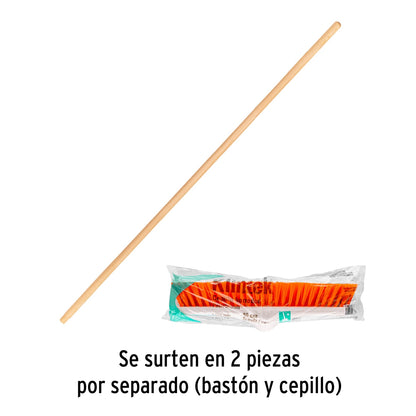 Cepillo plástico 40cm cerda rígida SKU:'57035