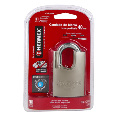 Candado 40MM antipalanca llave abloy SKU:'43312