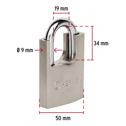 Candado 50MM antipalanca llave abloy SKU:'43313