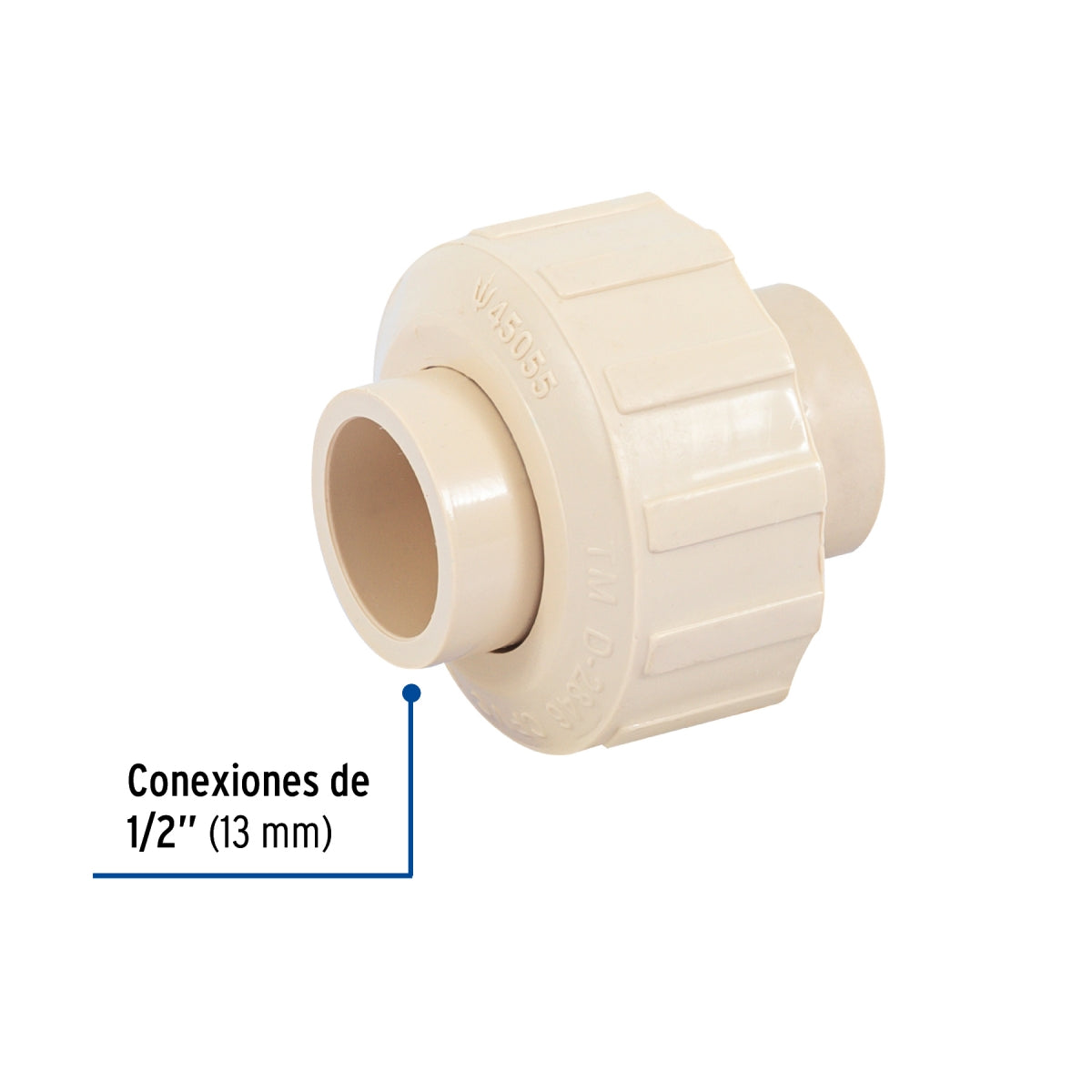 Tuerca unión 1/2" CPVC SKU:'45055