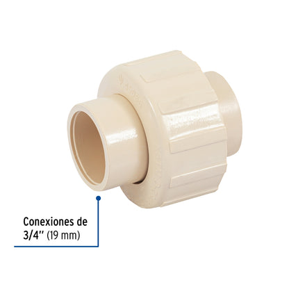 Tuerca unión 3/4" CPVC SKU:'45056