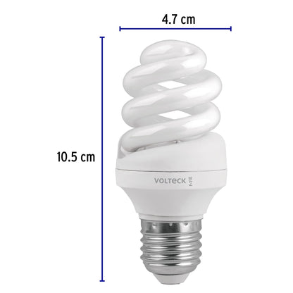 Foco espiral 11W (equivalente 45W) luz de día SKU:'46847