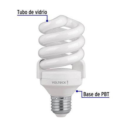 Foco espiral 15W (equivalente 60W) luz de día SKU:'48212