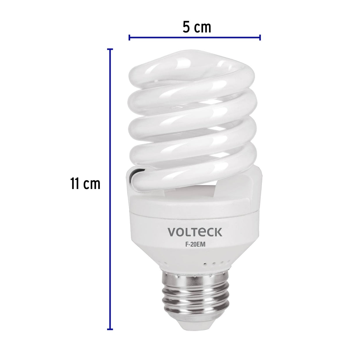 Foco espiral 20W (equivalente 75W) luz de día SKU:'48206