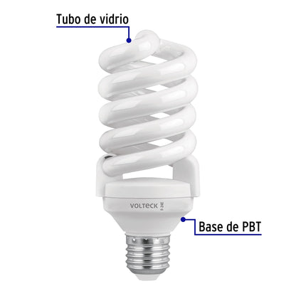 Foco espiral 24W (equivalente 100W) luz de día SKU:'48215