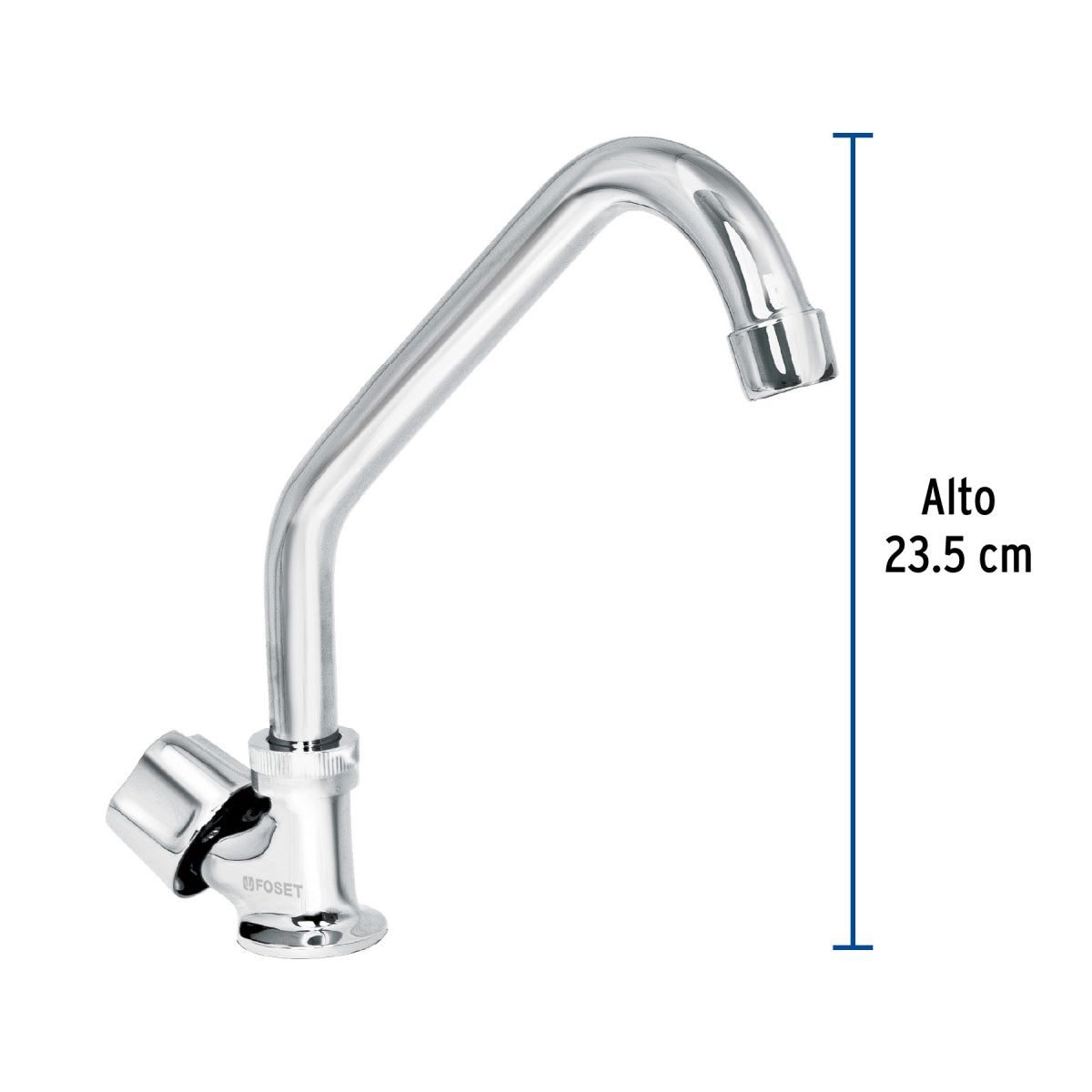 Llave individual metálica p/fregadero maneral hexagonal (Basic) SKU:'49500